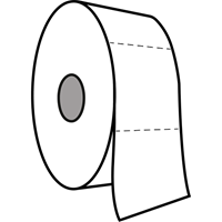 Praxis Edge toiletpapier Mini Jumbo tweelaags cellulose 12x180m