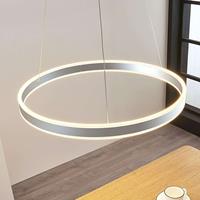 Lampenwelt.com LED hanglamp Lyani in chroom, dimbaar, 60 cm