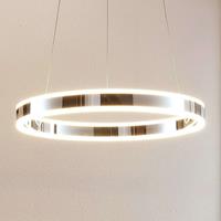 Lampenwelt.com LED hanglamp Lyani in chroom, dimbaar, 50 cm