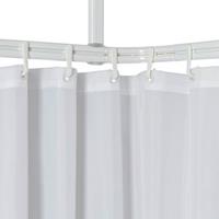 Duschvorhangstange Duschvorhangschienen-Set Easy-Roll Weiß, Sealskin, Aluminium