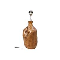 HSM Collection tafellamp Bottle - bruin - 20x22x49 cm