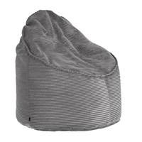 kavehome Wilma Pouf breiter Cord grau ø 80 cm - Kave Home