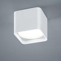 Helestra Dora LED plafondlamp hoekig, wit mat