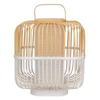 Forestier Bamboo Square M tafellamp in wit