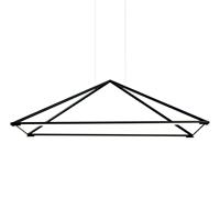 GROK Tubs LED hanglamp in mat-zwart 120x80 cm