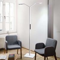 Luctra Floor Twin Linear LED-Stehleuchte weiß