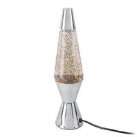 leitmotiv Tafellamp Glitter - Zilver - 37x10cm