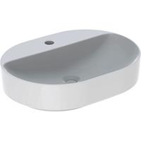 VariForm Aufsatzwaschtisch elliptisch, 600x450mm, mit Hahnloch, ohne Überlauf, Farbe: Weiß - 500.778.01.2 - Keramag
