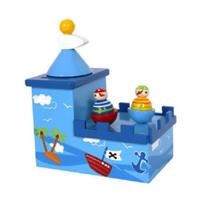 Small Foot - Wooden Music Box and Piggy Bank Pirate