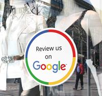 tenstickers Raamsticker voor winkels Google Review