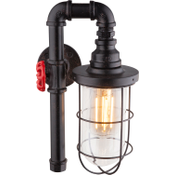 Globo Lighting industriele wandlamp 'Bayuda' glas e27 fitting modern