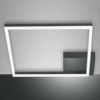 Fabas Luce LED-Deckenleuchte Bard, 42x42 cm, anthrazit