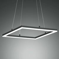 Fabas Luce LED hanglamp Bard 42x42 cm, antraciet