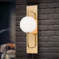 Orion LED wandlamp Pipes in glanzend goud