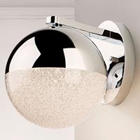 Schuller LED wandlamp Sphere, chroom