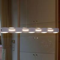 Eco-Light LED-Hängeleuchte Wave weiß