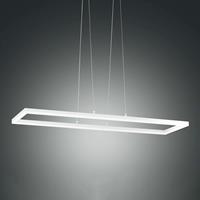 Fabas Luce LED-Pendelleuchte Bard, 92x32 cm in Weiß