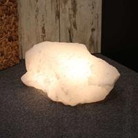 Wagner Life Design Salzkristall-Bodenleuchte Rock White Line
