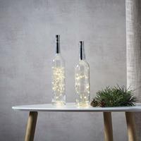 Best Season Lichtketting voor flessen Dew Drops 75cm, zilver