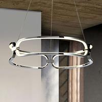 Schuller LED hanglamp Colette, 3-lamps, chroom