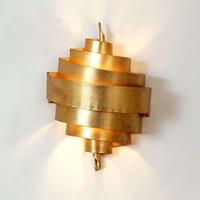 J. Holländer Doeltreffende wandlamp BANDEROLE in goud