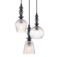 Viokef Glazen hanglamp Talisa, 3-lamps
