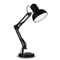 Ideallux Tafellamp Kelly met scharnierarm, E27, zwart