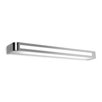 Pujol Zeitlose LED-Wandleuchte Arcos, IP20 60 cm, chrom