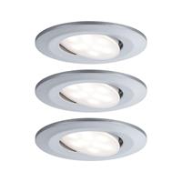 Paulmann LED inbouwspot Calla dimbaar per 3,chroom