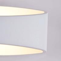Maytoni LED-Wandleuchte Trame, ovale Form in Weiß