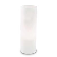 Ideallux Tafellamp Edo van witte glas, hoogte 35 cm