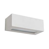 Spot-Light Wandlamp Block van beton, hoekig, wit