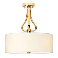 Elstead LED plafondlamp Falmouth wit/goud