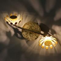 Eco-Light LED-Deckenleuchte Bloom zweiflammig gold