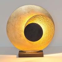 J. Holländer LED-Tischleuchte La Bocca, Höhe 43 cm, gold-braun