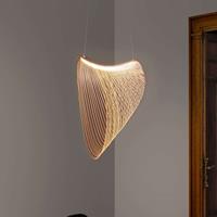 Luceplan Illan LED houten hanglamp dimbaar Ø 60 cm