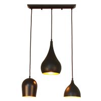 Menzel Solo hanglamp, 3-lamps langwerpig