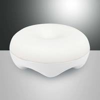 Fabas Luce LED-Tischlampe Bluma, portabel, dimmbar, weiß
