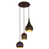 Menzel Solo hanglamp, 3-lamps rond