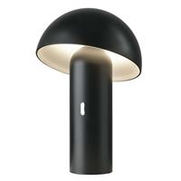 Sompex LED tafellamp Svamp met accu, draaibaar, zwart