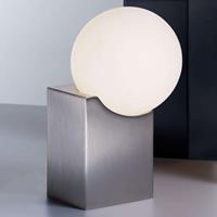 Pujol Tafellamp Cub 17,5 cm nikkel mat