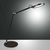 Fabas Luce LED bureaulamp Regina met dimmer, zwart