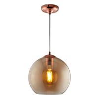 Searchlight Hanglamp Balls, glasbol barnsteen 35cm