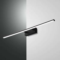 Fabas Luce LED wandlamp Nala, zwart, breedte 75 cm