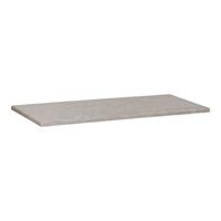 Saniclass Concrete wastafelblad 99.5x45.7x2.5cm Gecoat Beton Grijs gemêleerd 2144