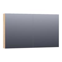Saniclass Plain Spiegelkast 119x70x15cm Grey Oak SK-PL120GO