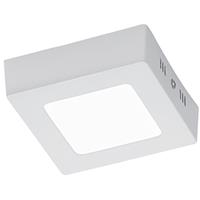 BES LED LED Plafondlamp - Plafondverlichting - Trion Zonin - 5W - Warm Wit 3000K - Vierkant - Mat Wit - Aluminium