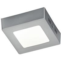 BES LED LED Plafondlamp - Plafondverlichting - Trion Zonin - 5W - Warm Wit 3000K - Vierkant - Mat Nikkel - Aluminium