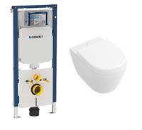 Geberit UP720 toiletset met Villeroy & Boch Subway 2.0 compact wandcloset met Direct Flush en zitting