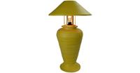 Fine Asianliving Bamboo Table Lamp Spiral Handmade Yellow 40x40x65cm